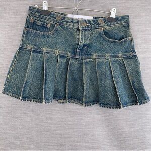 Andersson Bell Levi’s Denim Skirt Pleated Mini
